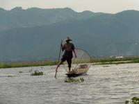 Einbeinfischer auf dem Inlesee