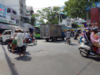 Chaotische Straßenverhältnisse in Saigon