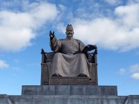 21) Kaiserdenkmal vor dem Gyeongbokgung Königspalast, Seoul, Südkorea
