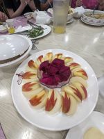 389. Vegetarisches, buddhistisches Abendessen im Kloster Fo Guang Shan, Kaohsiung, Taiwan