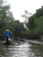 Mit dem Ruderboot durch das Mekong Delta