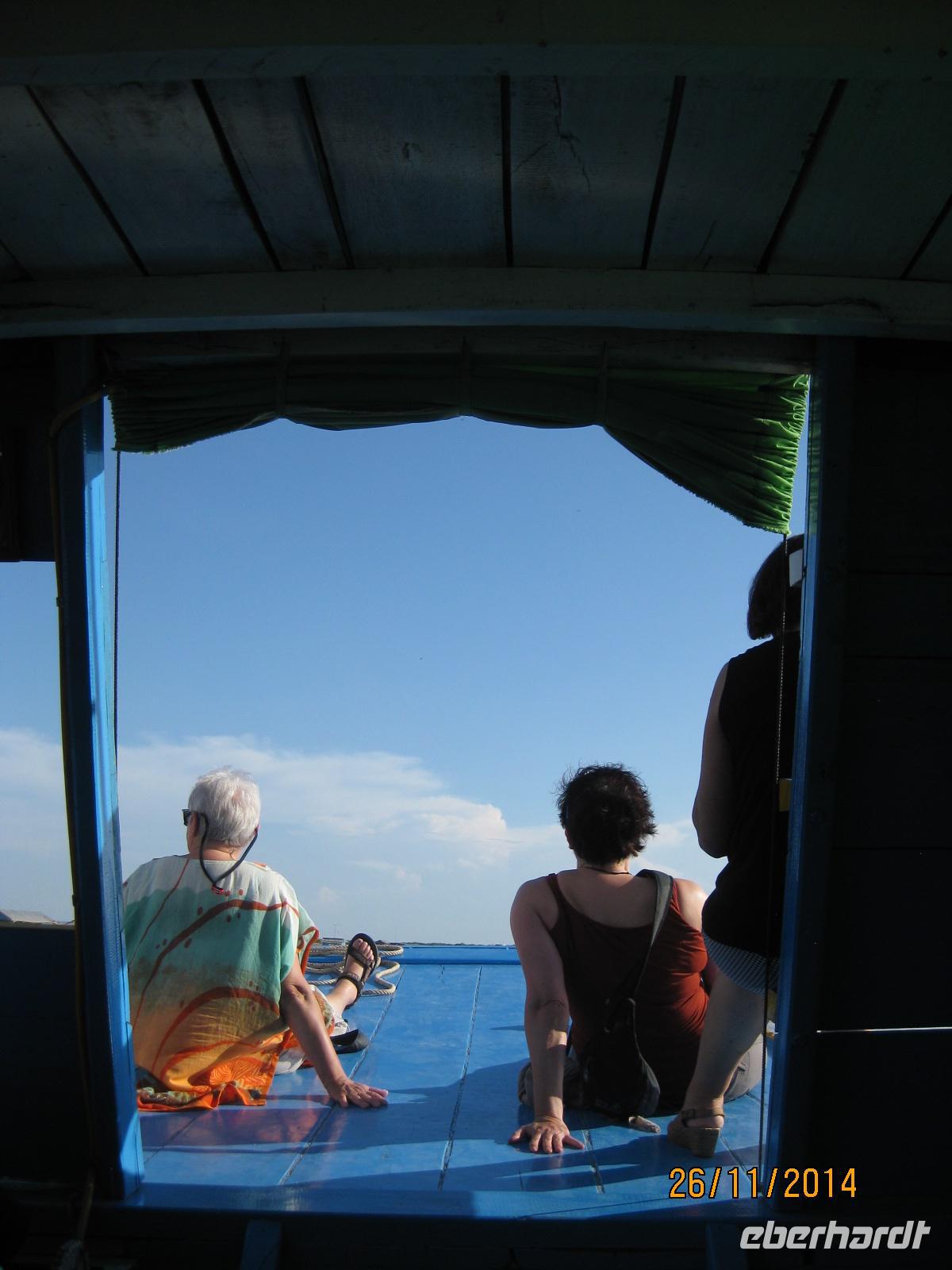 Auf Bootsfahrt auf dem Tonle Sap-See
