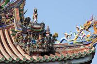 Holzverzierungen im Bao an-Tempel