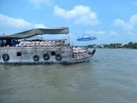 schwimmender Markt Mekong Delta