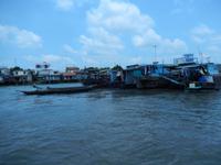 schwimmender Markt Mekong Delta