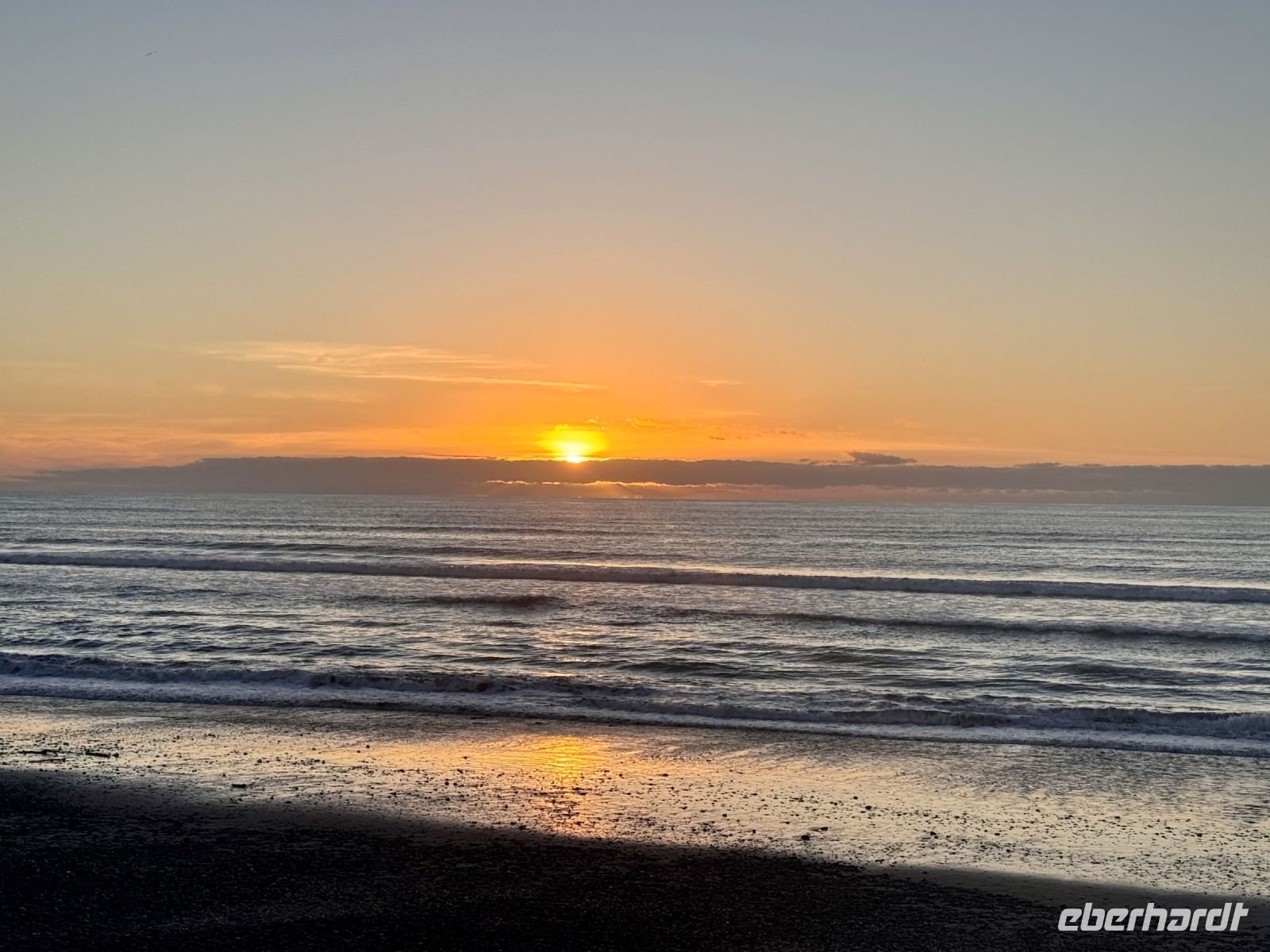 Tag 20 - Sonnenuntergang am Greymouth Strand
