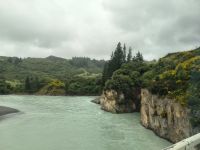 One Lane Bridge über Gletscherfluss