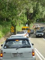 Verkehrsregelung mit Lollipop Mann (1)