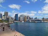 Sydney  (Blick von der Oper zum  Hafen - Circular Quay)