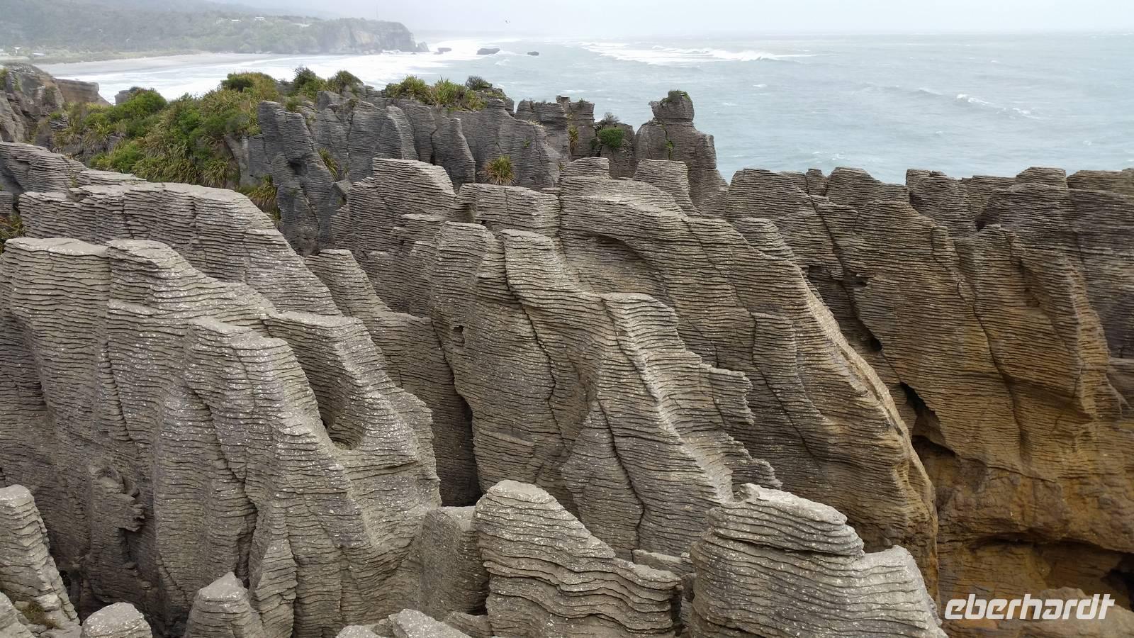 Pfannkuchenfelsen von Punakaiki - Rundreise Neuseeland