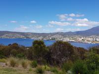 Blick auf Hobart Tasmanien