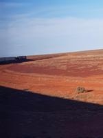 Die Spitze des Ghans in der roten Wüste