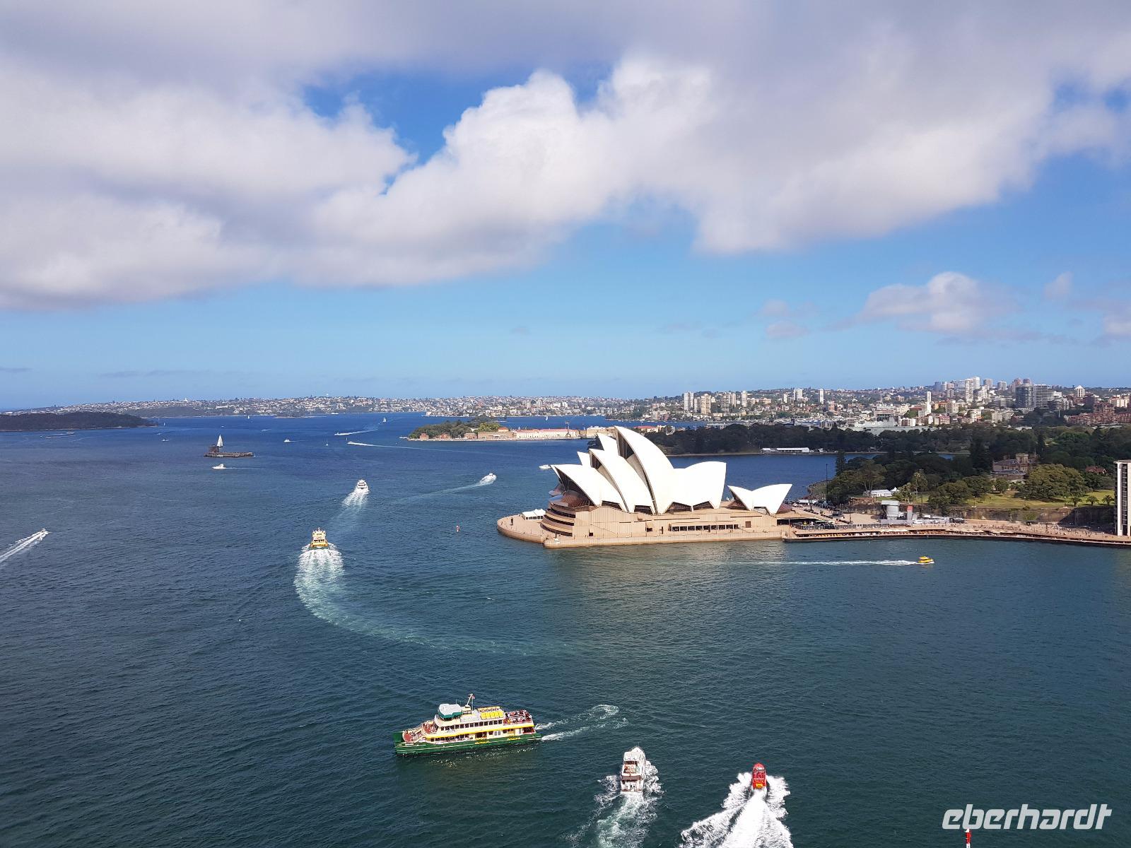 Blick auf Sydney vom Habour Bridge Tower