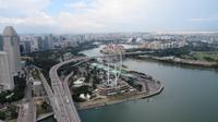 Blick vom Skypark Marina Bay Sands, Singapur
