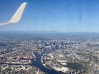 Flug über Melbourne