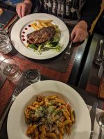 113. Abendessen im Cradle Mountain Resort, Tasmanien