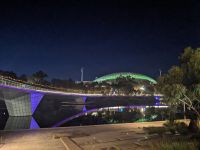 298. Adelaide Oval bei Nacht, Adelaide, Australien