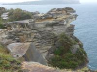 Klippen in der Nähe des Macquarie Lighthouse