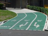 Fahrbahnregelung für Radfahrer in Sydney