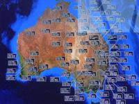 Übersicht der am Boden u. in der Luft befindlichen Flugzeuge