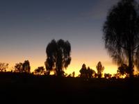 Sonnenaufgang am Ayes Rock