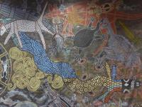 Wandteppich im Tjapukai Aboriginer Kulturpark