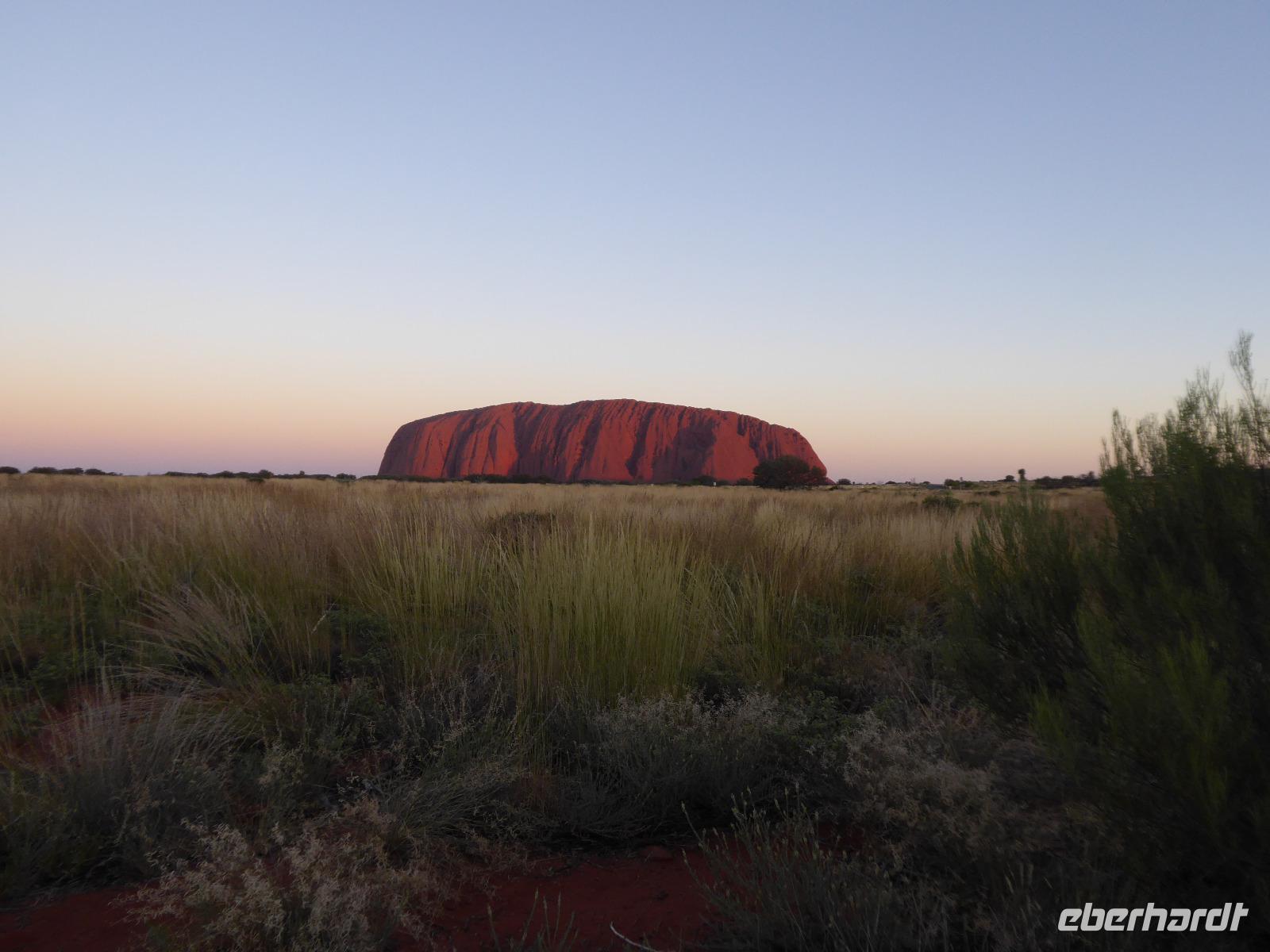 Sonnenuntergang am Ayers Rock