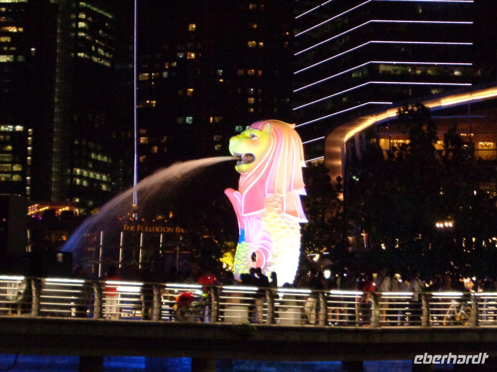Der Merlion Singapurs Wahrzeichen