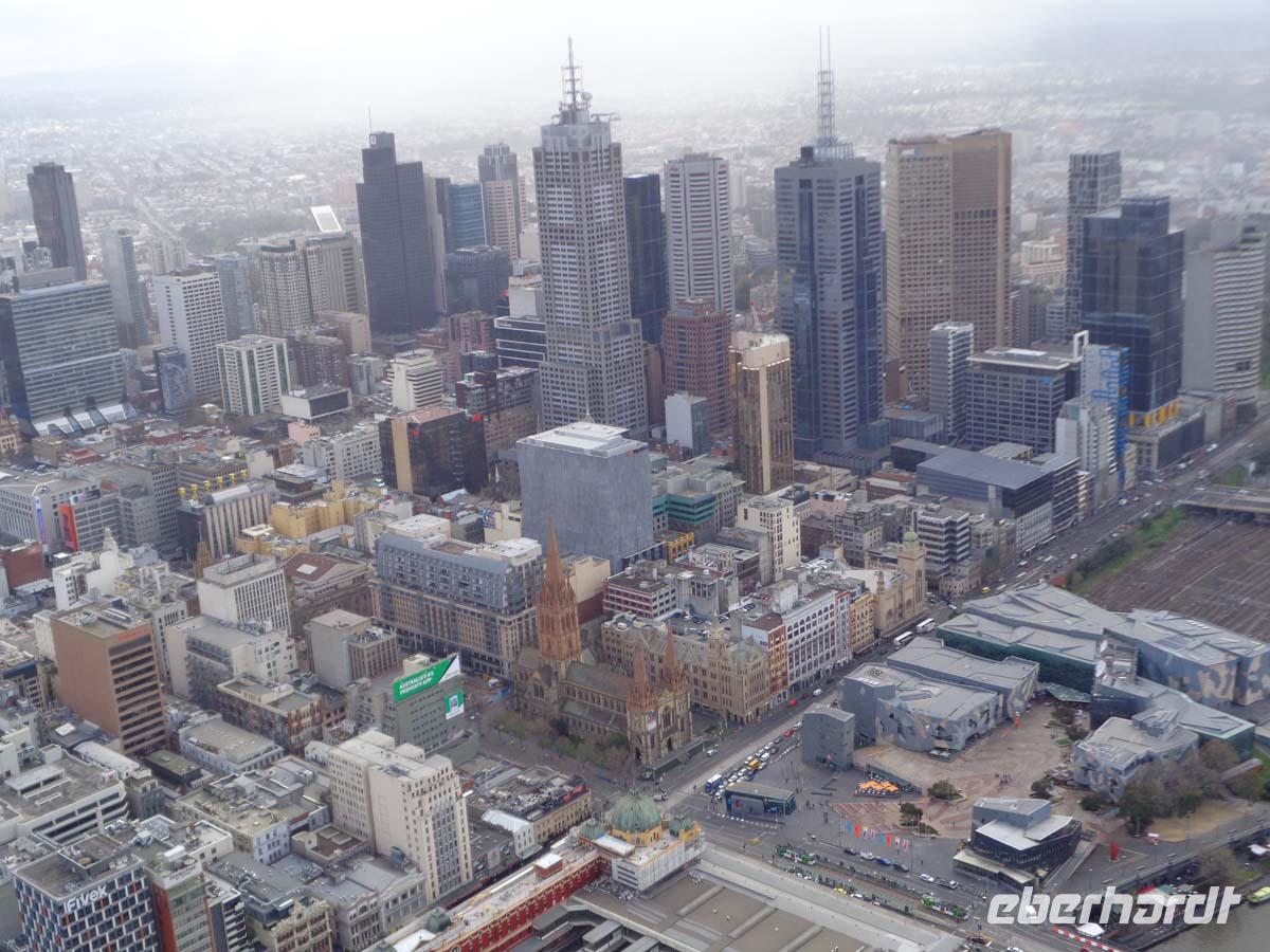 Blick auf Melbourne vom Eureka Tower