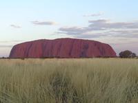 Der Uluru bei Sonnenuntergang