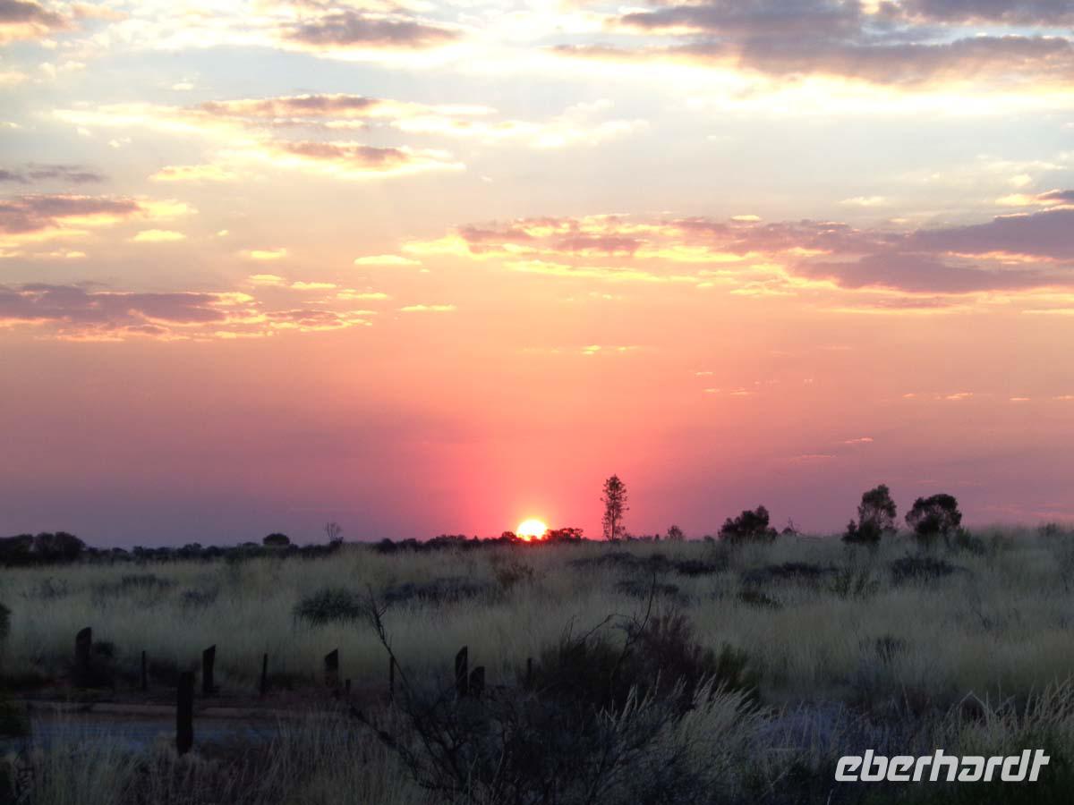 Sonnenuntergang am Uluru