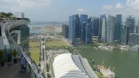 Singapur, Blick vom Sky Observation Deck des Marina Bay Sands Hotels