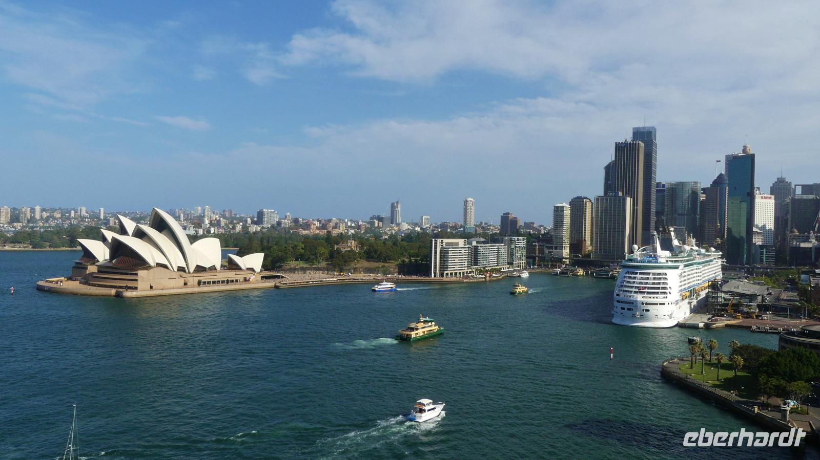 Sydney, Blick von der Harbour Bridge