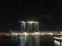 Singapur bei Nacht - Lichtershow