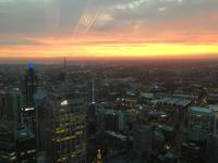 Blick vom Sydney Tower - Sonnenuntergang