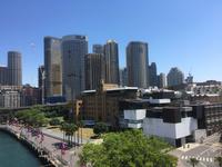 Einschiffung auf der Sun Princess - Blick auf die Skyline