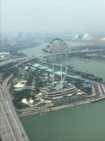 018 Singapur - Blick vom Marina Bay Sands Hotel