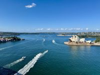 19. Reisetag – Tag in Sydney – Aussicht vom Pylon Lookout auf das Opernhaus