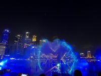 Lichtershow Spectra am Marina Bay Sands Hotel