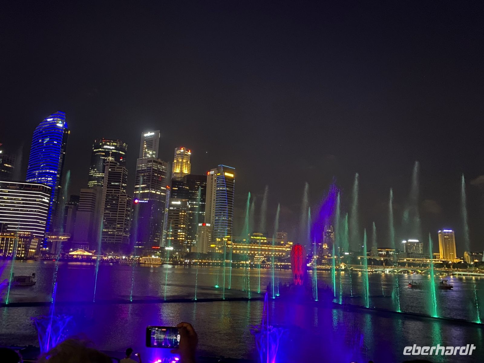 Lichtershow Spectra in Singapur