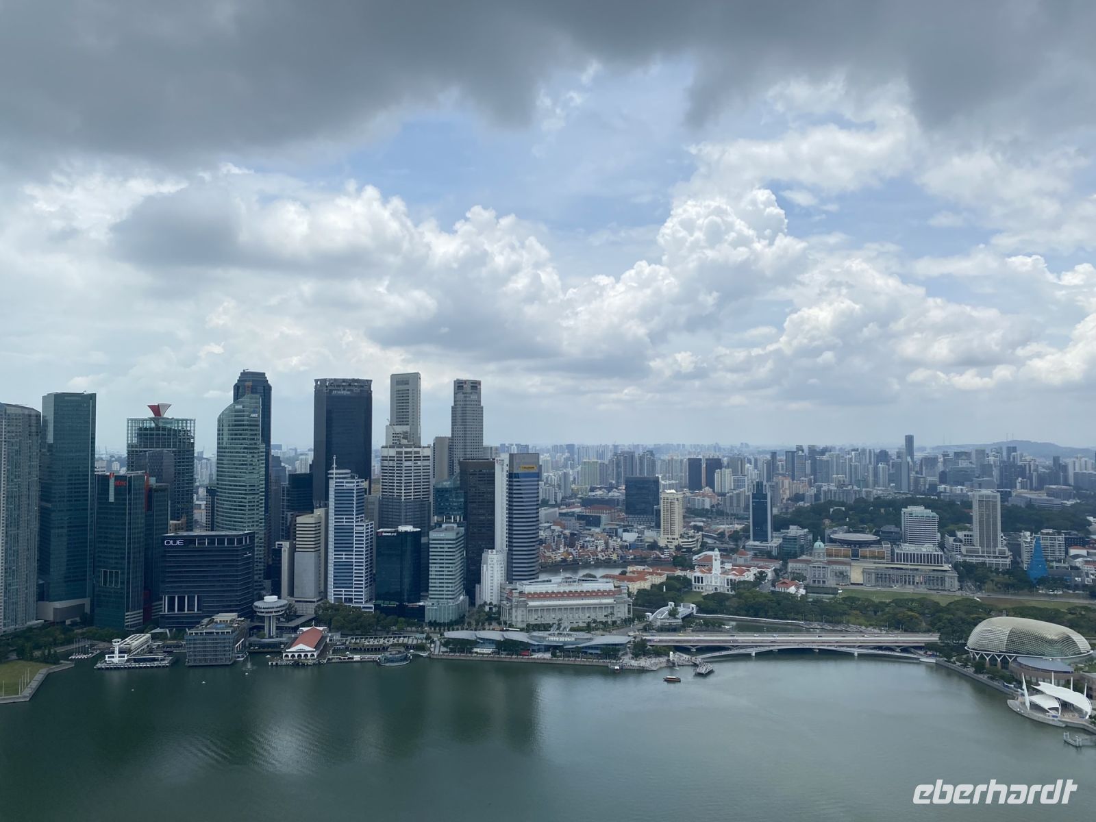 Skyline Singapur vom Observation Deck 