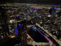Melbourne bei Nacht vom Eureka Skydeck
