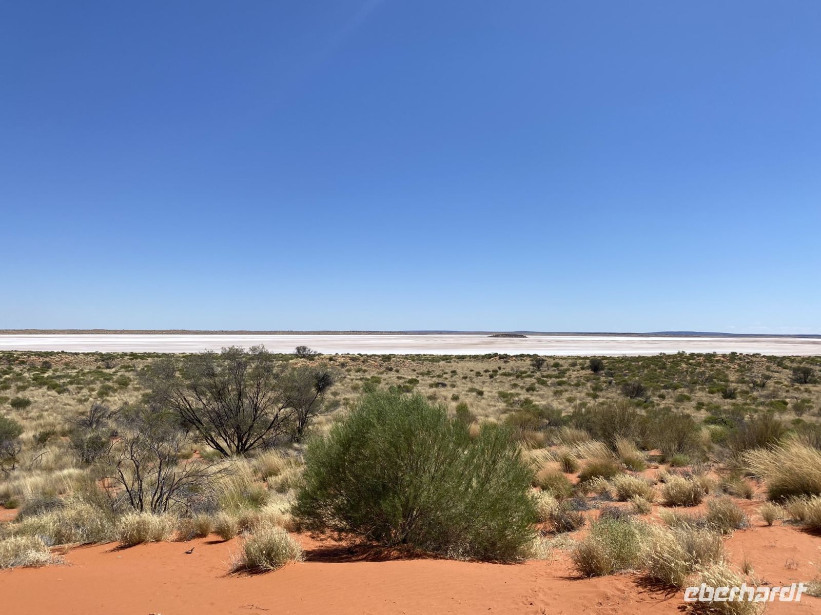 Salzsee in der Nähe vom Mount Conner