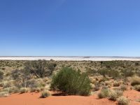 Salzsee in der Nähe vom Mount Conner