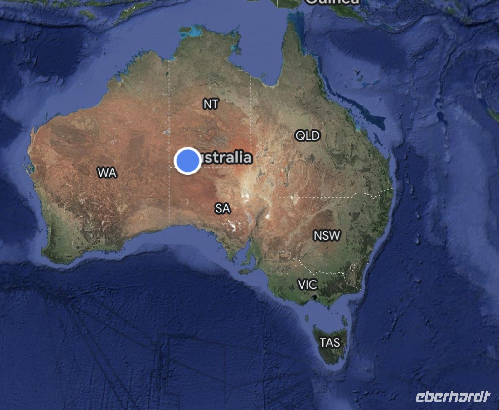 in der Mitte von Australien