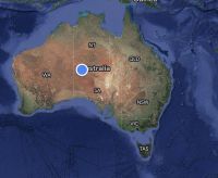 in der Mitte von Australien