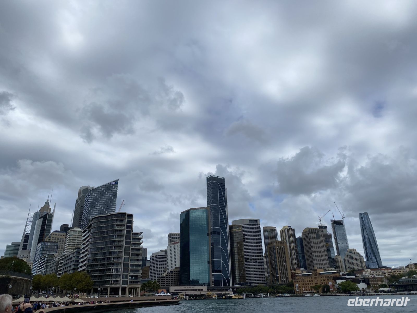 Blick auf die Wolkenkratzer in Sydney
