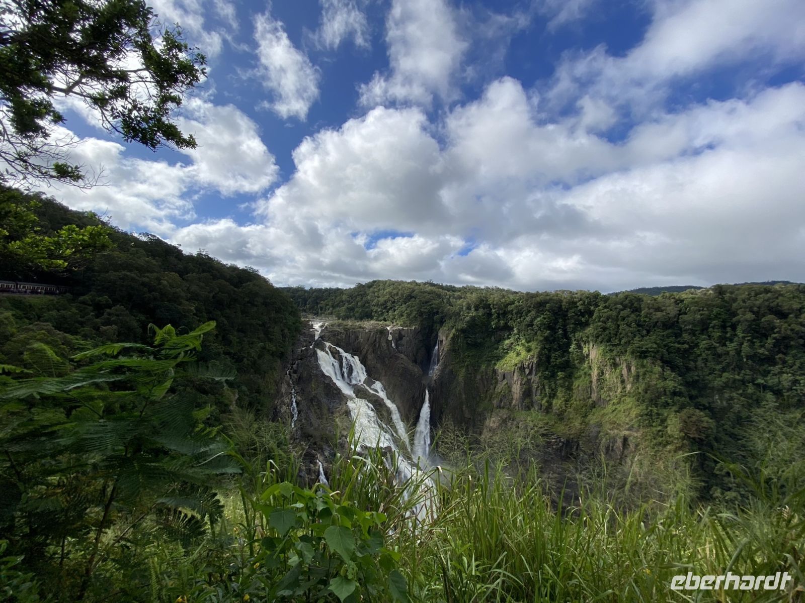 Barron Falls von der Aussichtsplattform aus