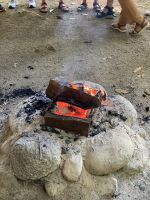 Feuer und Rauch Willkommenszeremonie der Kuku Yalanji