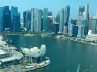 Australien - grenzenloses Fernweh: Singapur  -Blick auf Marina Bay vom Riesenrad